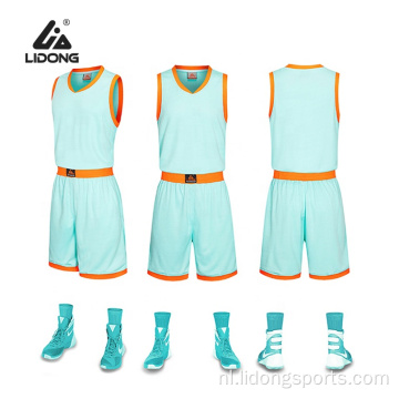 Cutom basketbal jersey goedkoop jeugdbasketbaluniform